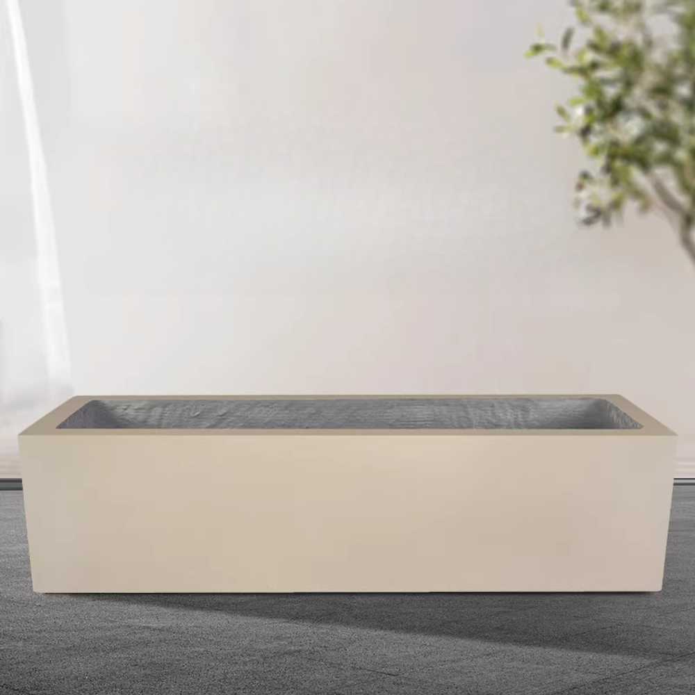 디형 시멘트 화분 인테리어 플랜트 콘크리트 조형 시나몬 핑크 120x50x50cm - 상품 이미지