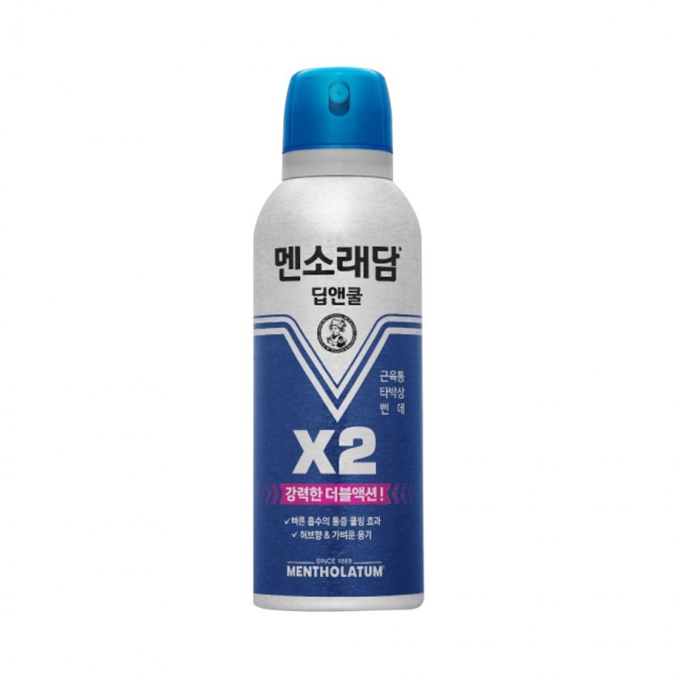 멘소래담 스프레이 딥앤쿨 150ml 쿨타입 타박상 통증완화 뿌리는 에어파스 - 메인 이미지
