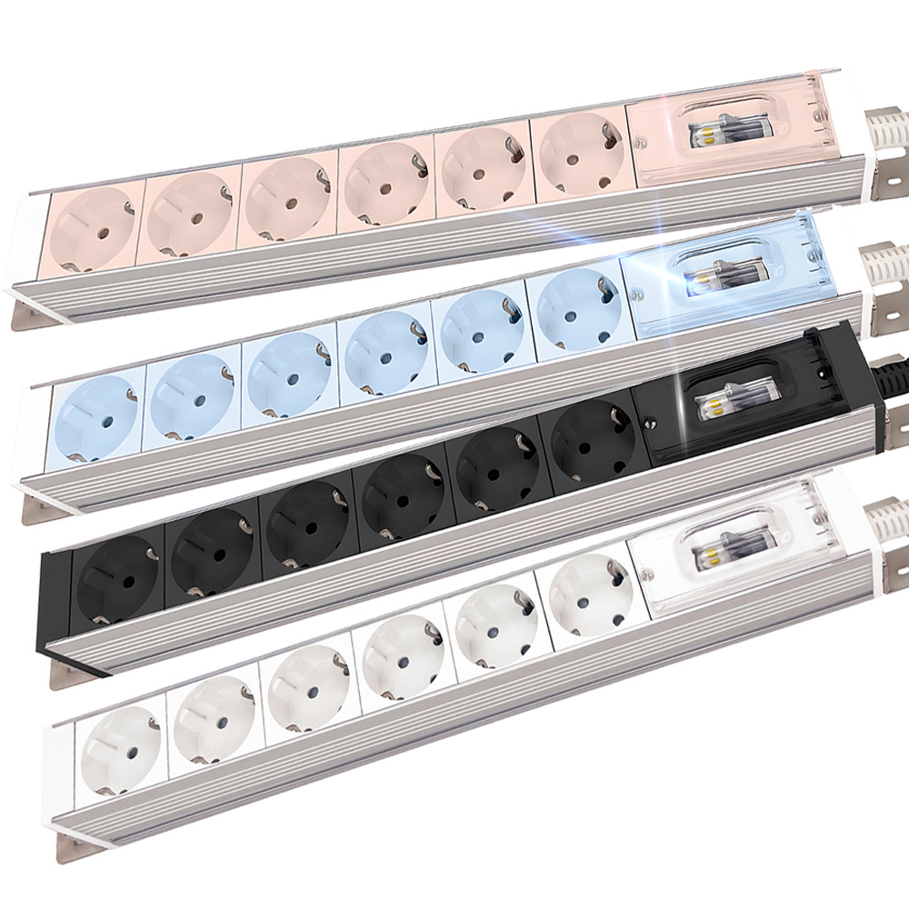 국산 누전차단 4000W 대용량 멀티 콘센트 접지 6구 1.5M 에어컨 고용량 멀티탭 - 상품 이미지