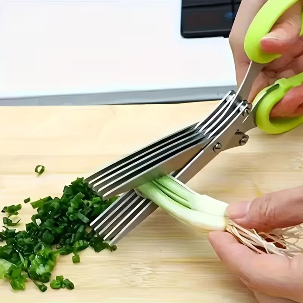 쪽파 가위 송송 어슷 채썰기 파썰기 파써는 다중 5중 칼날 커터 자르는 도구 - 상세 이미지 5