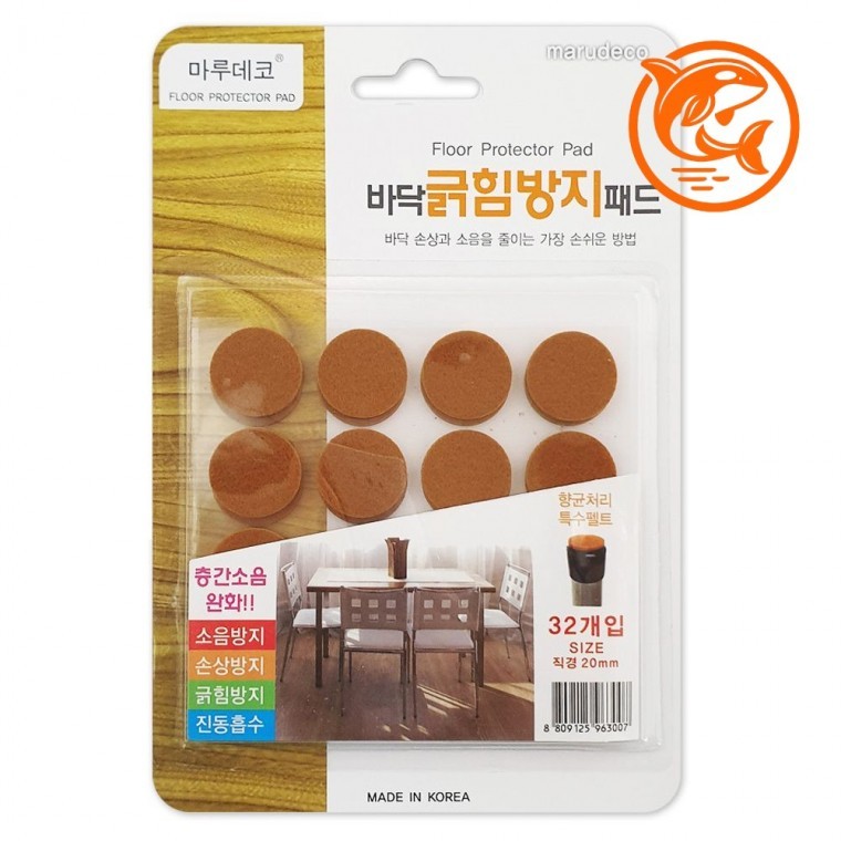 소음 방지 바닥 보호패드 원형 마루 긁힘 방지 마루 패드 - 상품 이미지