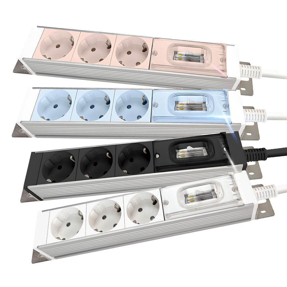 국산 누전차단 4000W 대용량 멀티 콘센트 접지 3구 1.5M 에어컨 고용량 멀티탭 - 상품 이미지