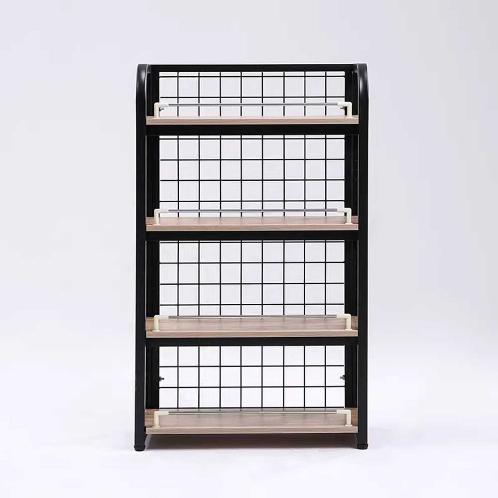 편의점 진열대 매장용 상품 전시 수납 다단 선반 60x30x100cm 블랙 2단 - 상세 이미지 3