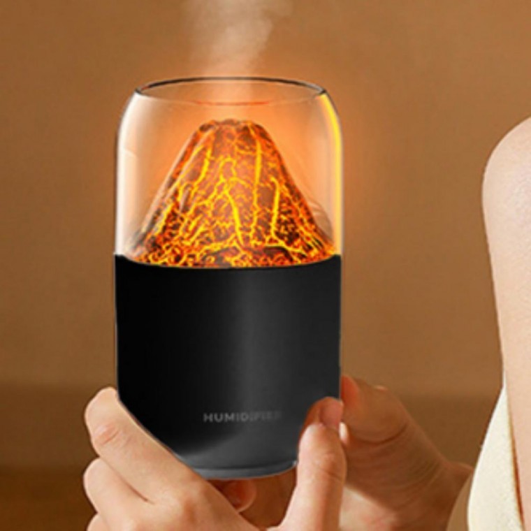 볼케이노 USB 무드등 가습기 250ml 휴대용 미니가습기 - 상품 이미지