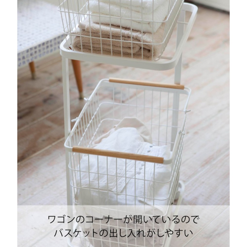 야마자키 이동식 세탁 바구니 Tosca Laundry Basket 이미지 6