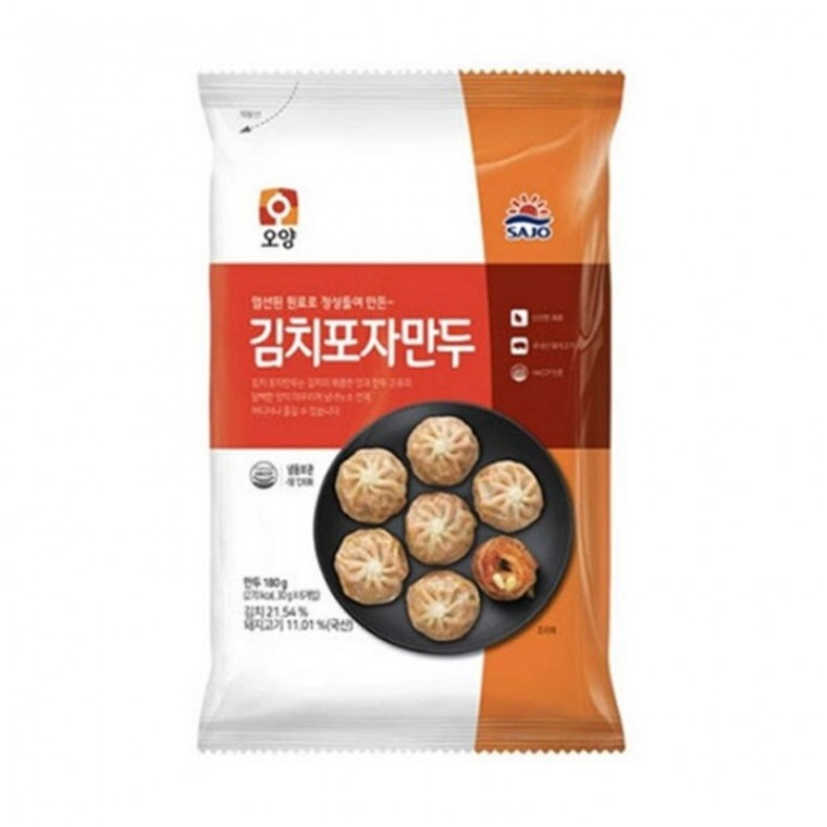 사조오양 김치포자만두 180g X 20개(냉동) - 상품 이미지