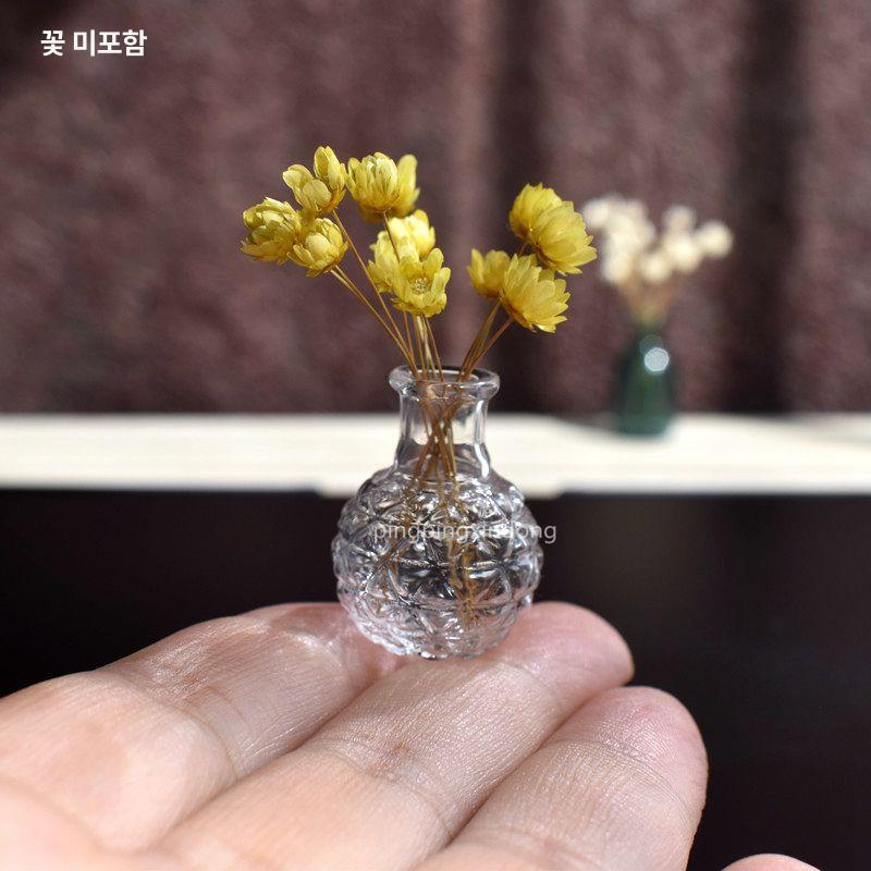 초미니 코르크 마개 유리병 5개 세트 미니어처 네일 비즈 파츠 미니 엠보스드 병 - 상세 이미지 2