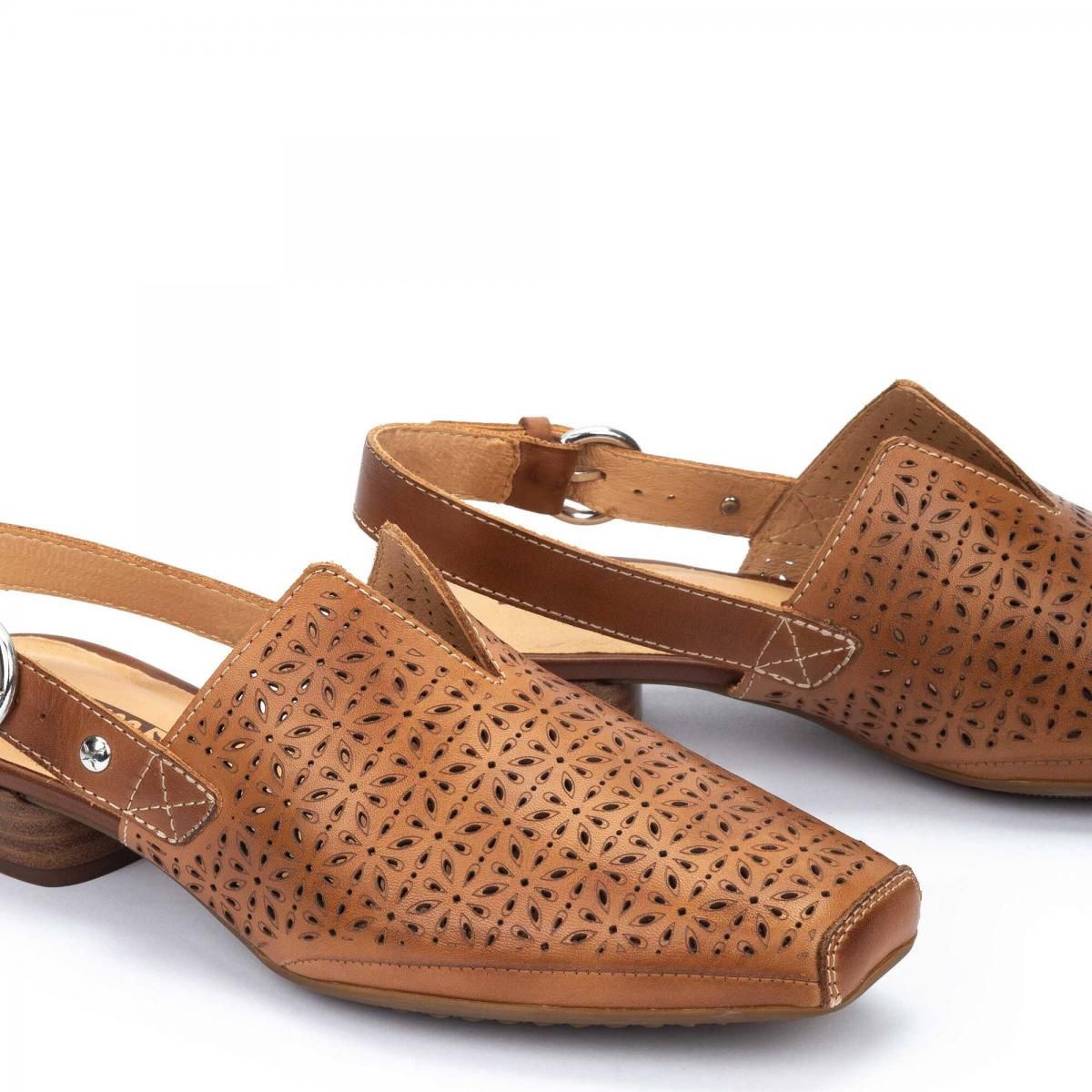피콜리노스 천연가죽 쿠션 슬링백 펌프스 ALAMEDA W1N-5955C1 BRANDY - 상세 이미지 3