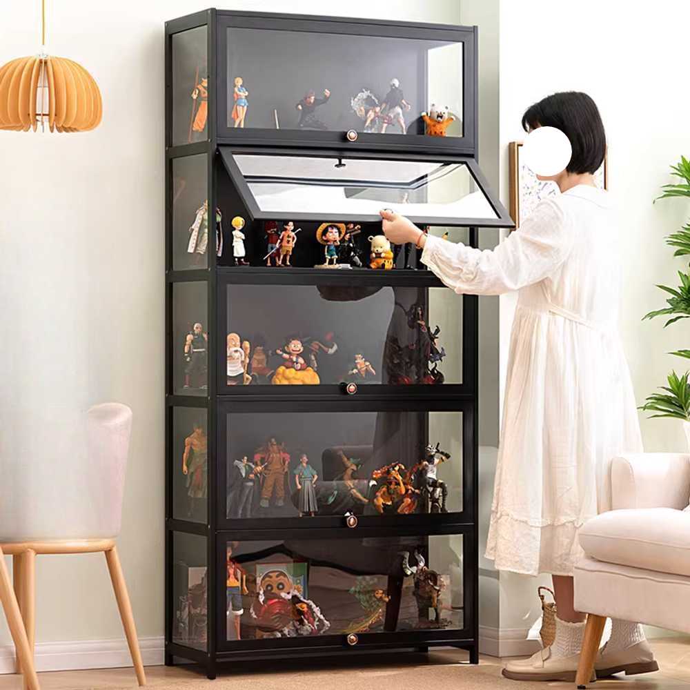 레고 전용 아크릴 장식장 먼지 차단 투명 진열함 4단 90cm 4면 투명 - 상세 이미지 5