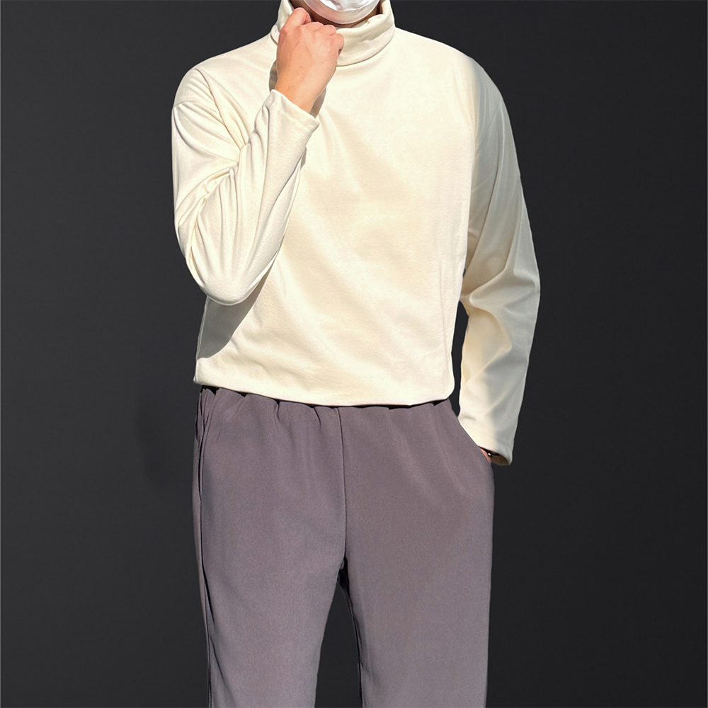 남자목폴라티 기모 남자목티 - 상세 이미지 4
