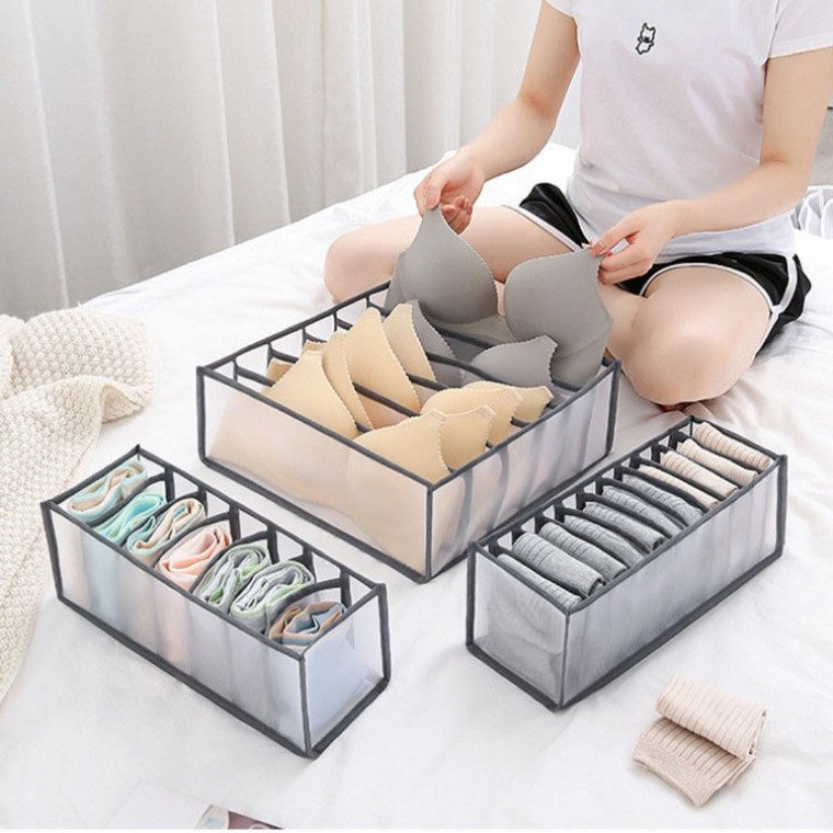 속옷정리 양말정리 옷장정리 수납함 메쉬 정리케이스 - 상품 이미지
