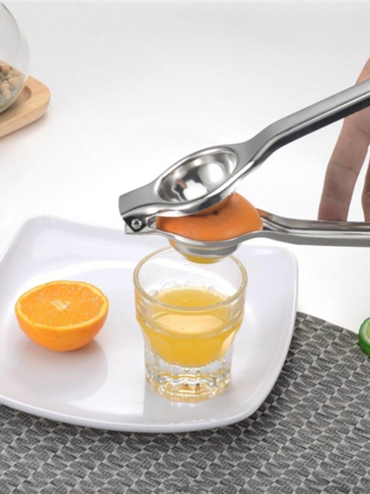 스텐 수동 레몬 착즙기 과일즙 짜는기계 미니 오렌지 스테인리스스틸 레몬클립 1개