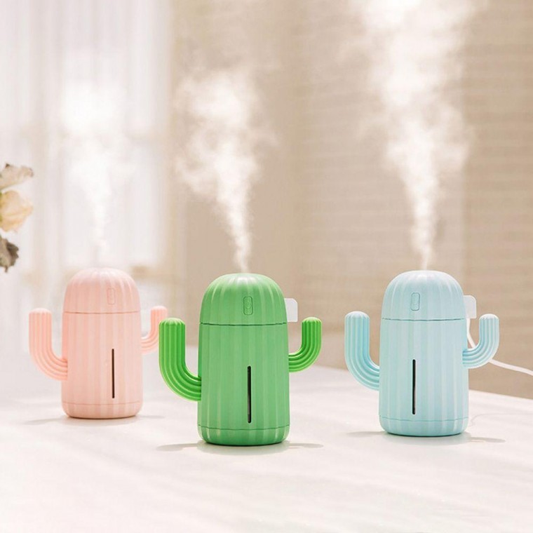 선인장 무선 충전식 휴대용 USB 미니 가습기 ver.2 탁