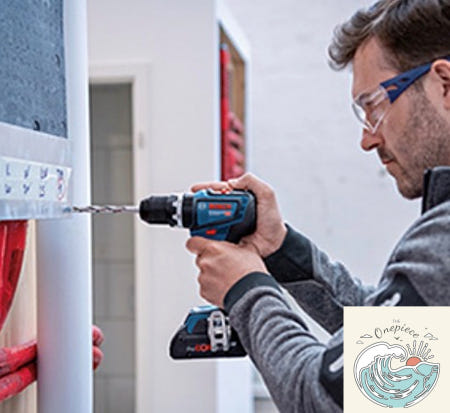 MugiwaraOEM 나미상점 보쉬 충전 햄머드릴 GSB18V-90C 18V 5.0AH 베어툴 함마기능 타공