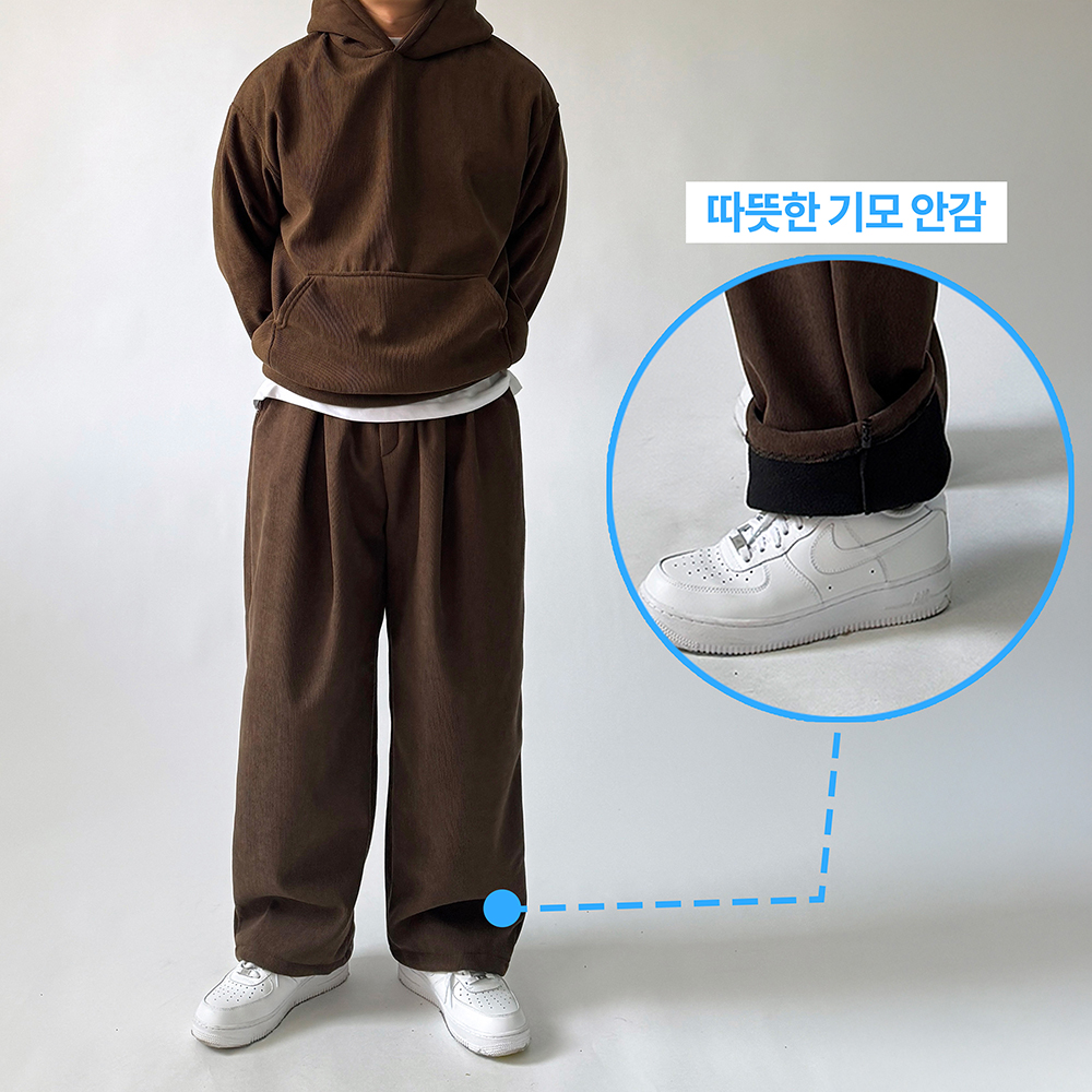 남자트레이닝세트 기모트레이닝셋트 - 상세 이미지 3
