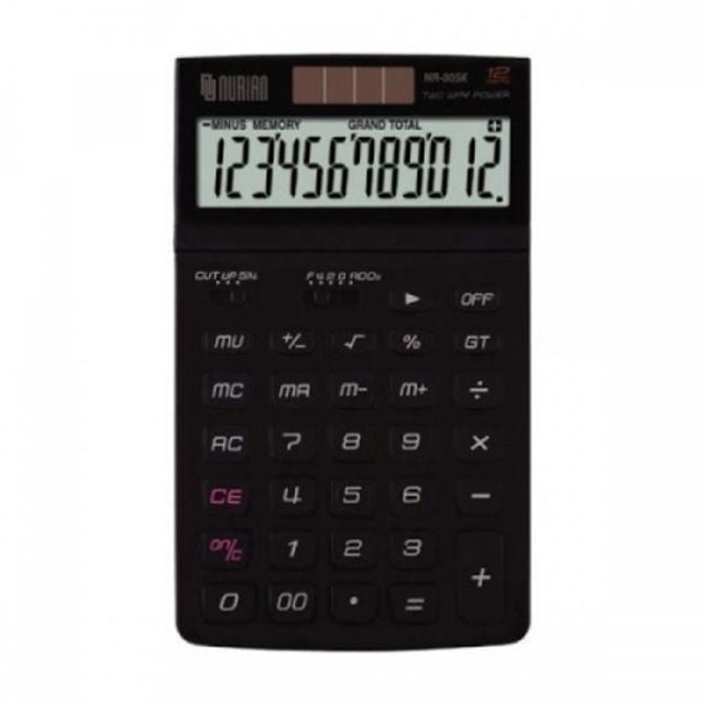 누리안 계산기 NR-805K/108x180x32mm/12자리 갑(10개입) - 메인 이미지