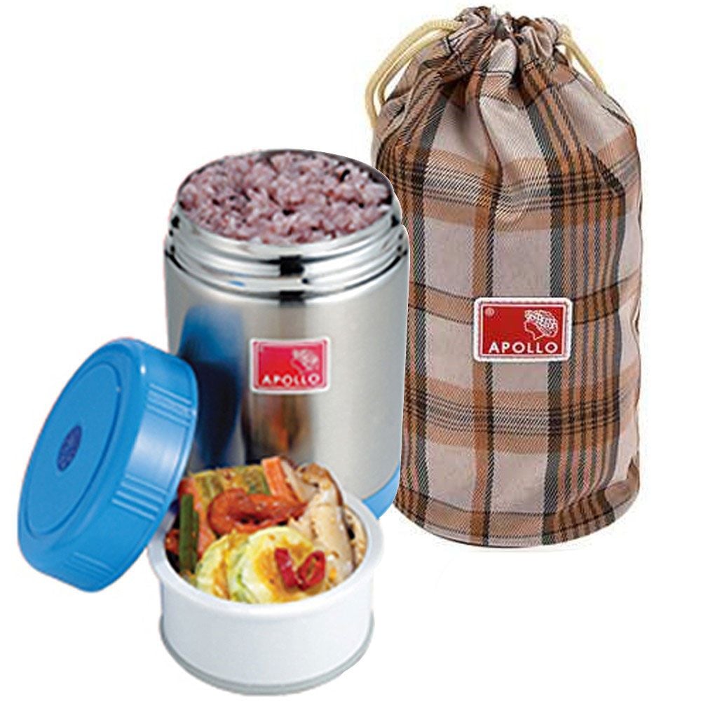 아폴로 죽통520(520ml)보온도시락 스텐죽통 보온통 - 메인 이미지