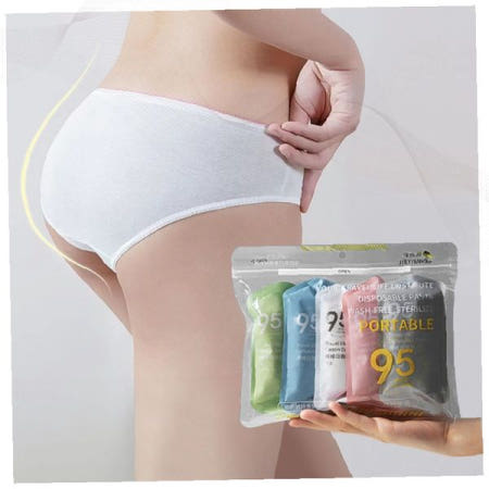 일회용 여성 속옷 순면 데일리 팬티 개별포장 위생 여행용 출장 입원 마사지 언더웨어