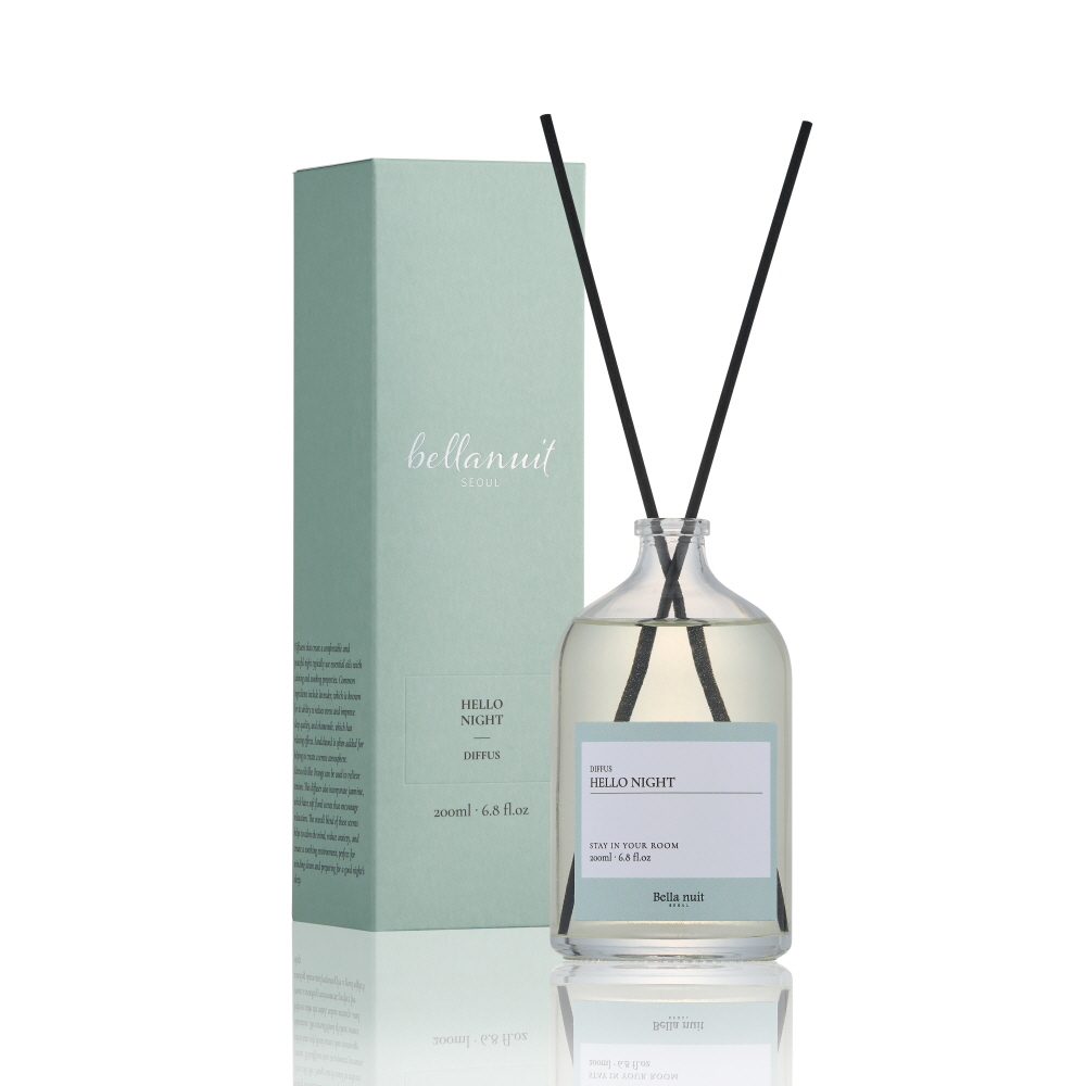 벨라누이 헬로우 나이트 숙면 캐모마일 라벤더 오렌지 시트러스 허브향 침실 디퓨저 200ml - 상품 이미지