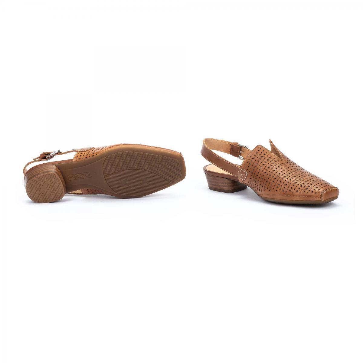 피콜리노스 천연가죽 쿠션 슬링백 펌프스 ALAMEDA W1N-5955C1 BRANDY - 상세 이미지 5