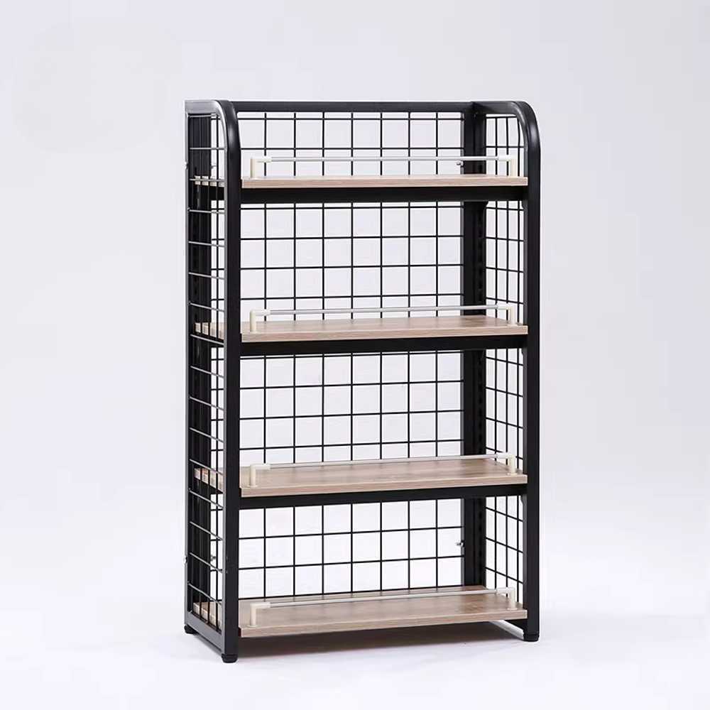 편의점 진열대 매장용 상품 전시 수납 다단 선반 60x30x100cm 블랙 2단 - 상품 이미지