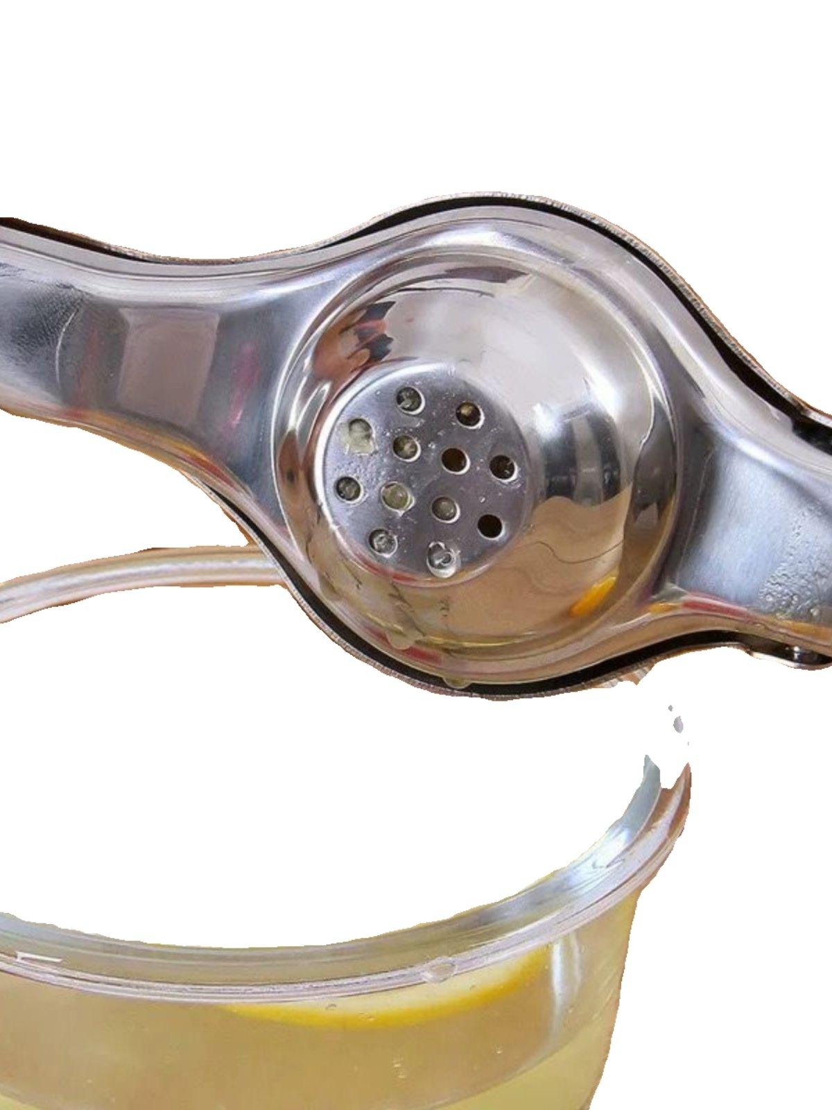 스텐 수동 레몬 착즙기 과일즙 짜는기계 미니 오렌지 스테인리스스틸 레몬클립 1개