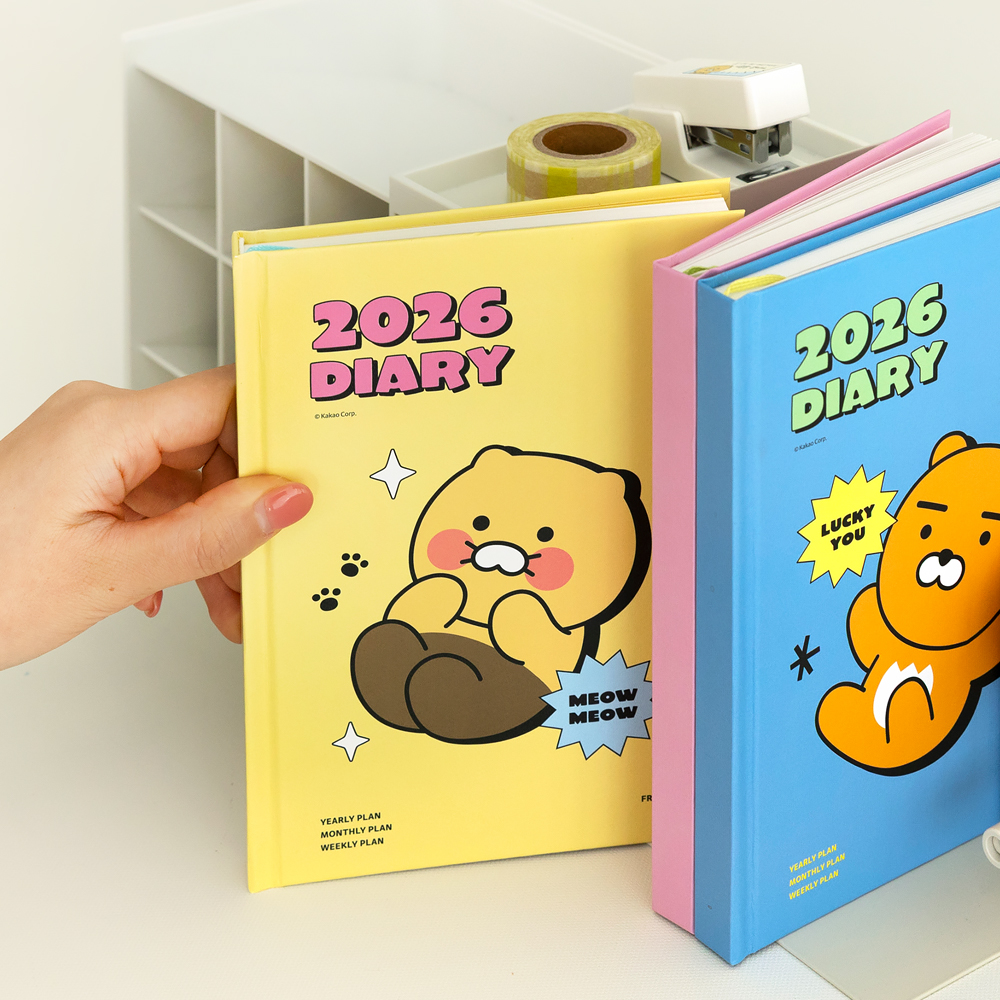 26년다이어리 카카오 위클리 춘식이 2026년 먼슬리 다이어리 2026 업무용 스케줄 - 메인 이미지