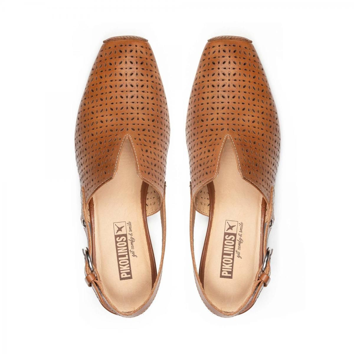피콜리노스 천연가죽 쿠션 슬링백 펌프스 ALAMEDA W1N-5955C1 BRANDY 이미지 6