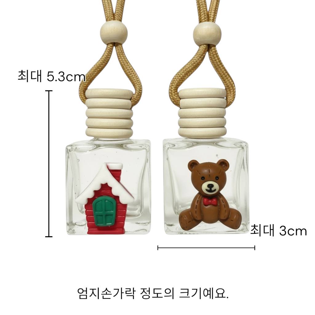 (호환형) 차량방향제 공병 곰돌이의 집 2종 세트, 10ml, 1개 이미지 7