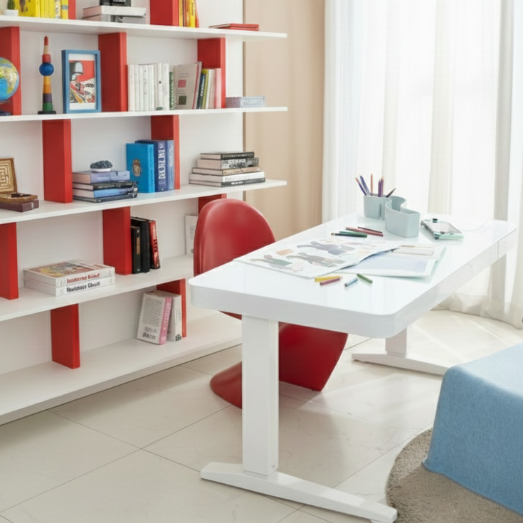 초등학생 책상 어린이 전동 높낮이조절 디플라노 모션데스크