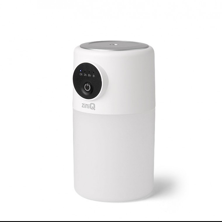 침실용 유선 싱글 가습기 LED 무드등 저소음 밝기조절 가능 건조한 날씨 가을 겨울 피부 기침 C타입 충전 - 상품 이미지