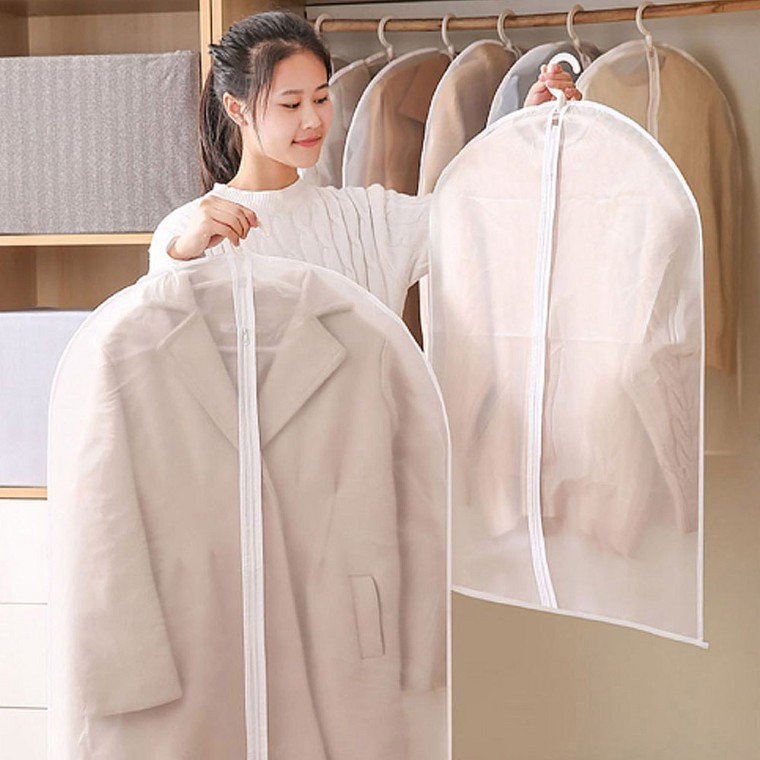 의류보관 옷보관 3개 옷장 옷덮개 옷커버 헹거 반투명 - 메인 이미지
