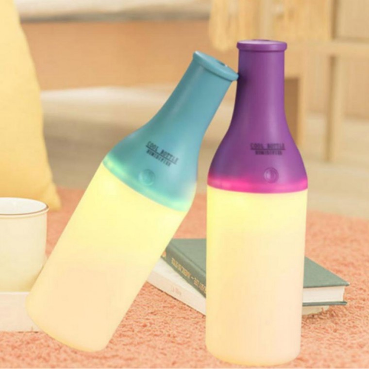 저소음 미니 가습기 사무실 탁상 무드등