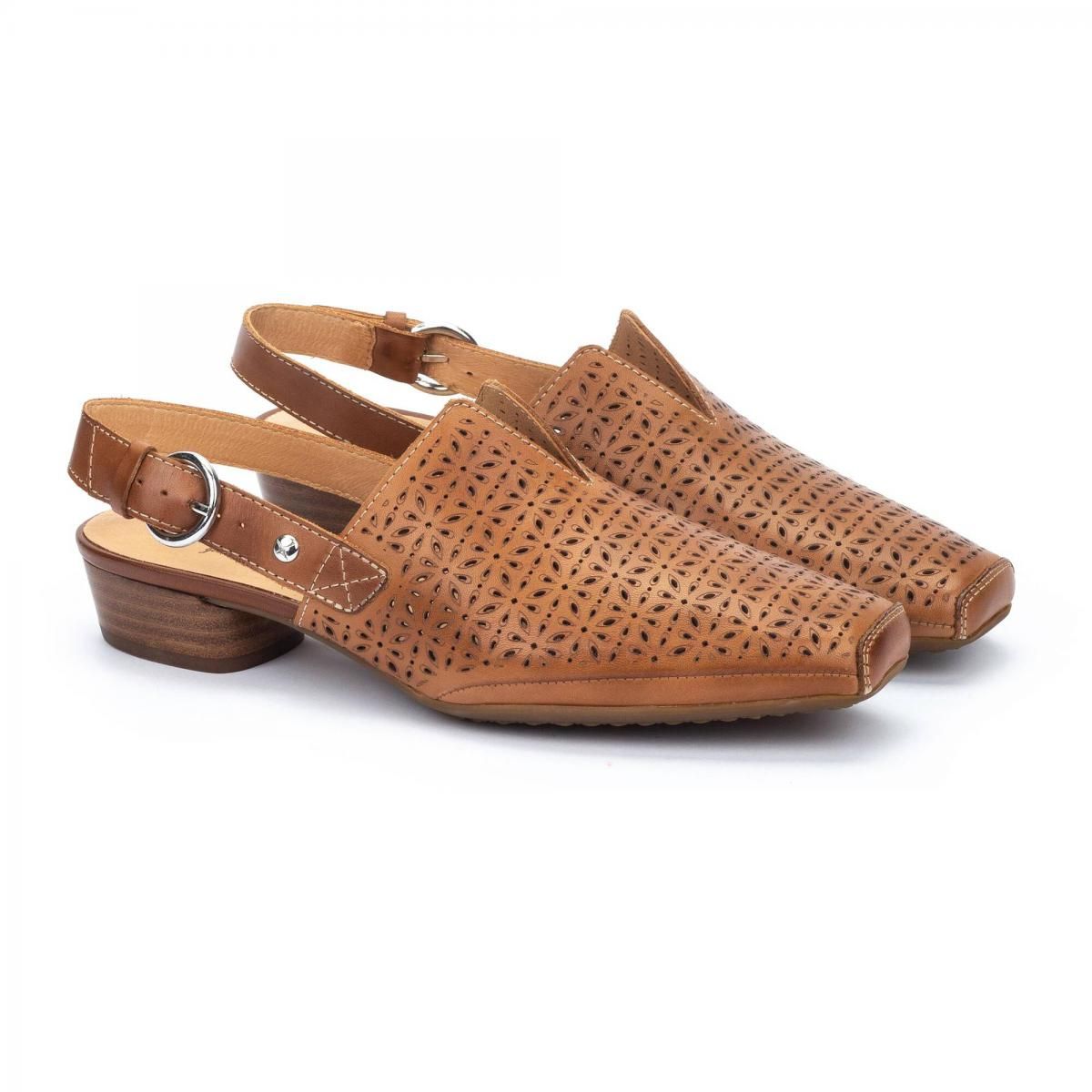 피콜리노스 천연가죽 쿠션 슬링백 펌프스 ALAMEDA W1N-5955C1 BRANDY - 상세 이미지 2