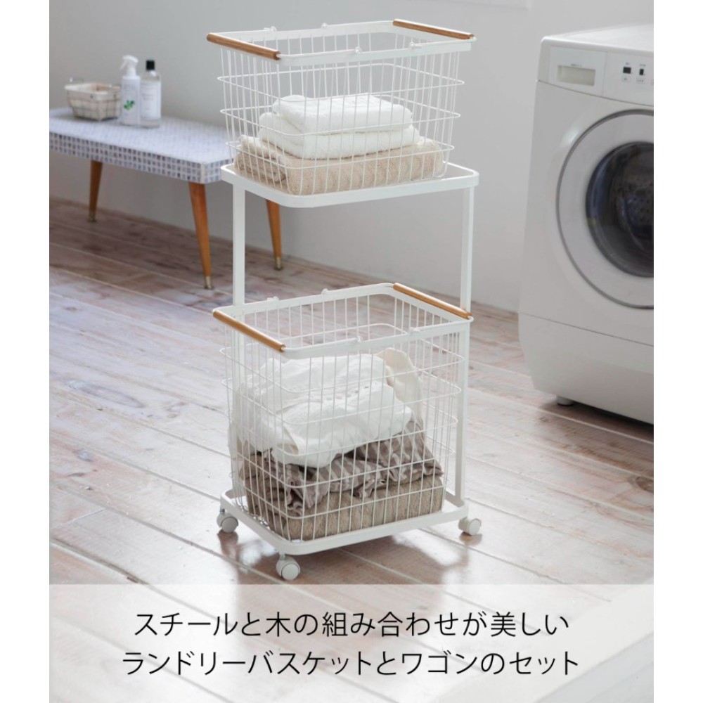 야마자키 이동식 세탁 바구니 Tosca Laundry Basket - 상세 이미지 4