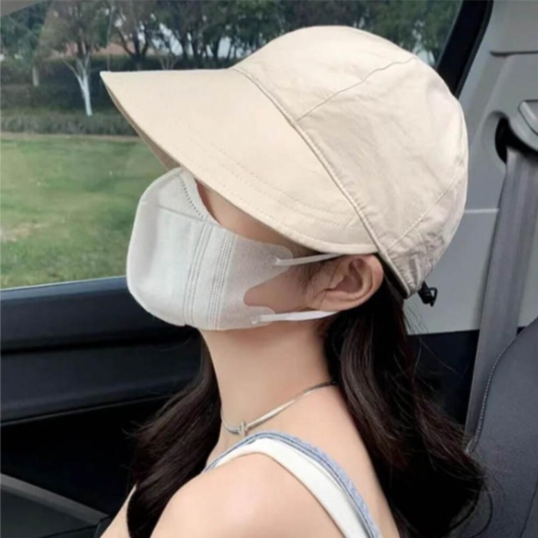 여성 데일리 캐주얼 공항벙거지 베이직 햇빛차단 모자 - 상품 이미지