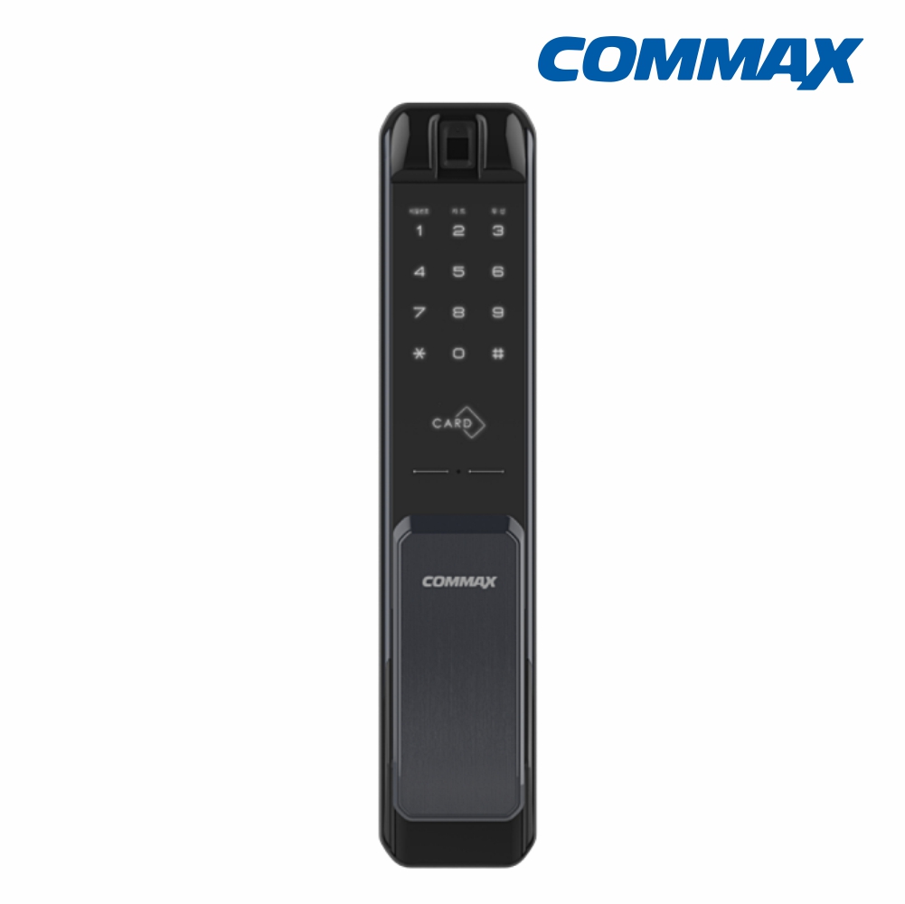 푸시풀 스마트 디지털 도어록 CDL-240P 다크실버 도어락 코맥스 - 상품 이미지