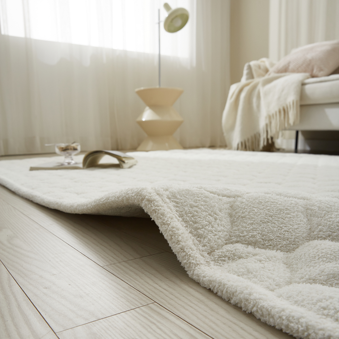 호이데코 라쎄 토퍼 러그 크림 아이보리, 200x300cm