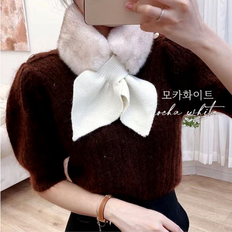 에코퍼목도리 밍크쁘띠목도리 - 메인 이미지
