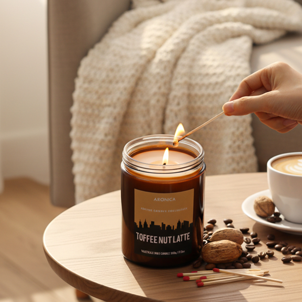 향초캔들 냄새제거 커피캔들 500g 라지자 대용량 커피향초 탈취