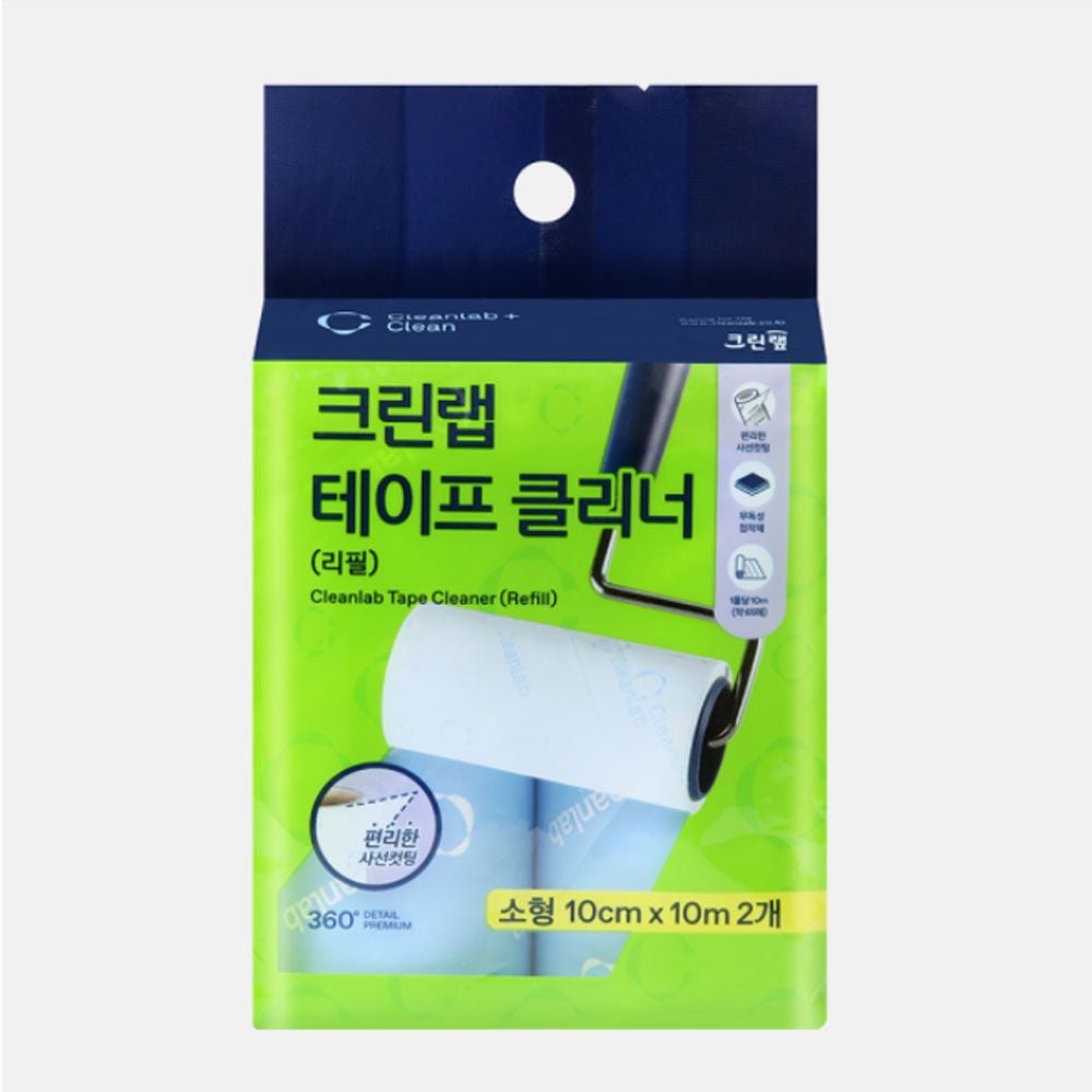 크린랩 테이프클리너 리필 2매입 소형 10cm x10M - 상품 이미지