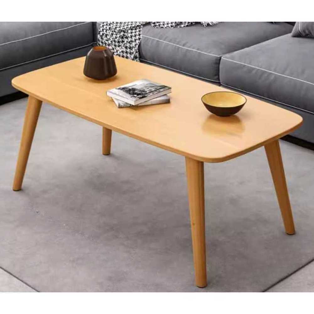 거실 원목 테이블 커피 식탁 라운드 리빙 노트북 밥상 40x100x50cm 월넛/2단 - 상품 이미지