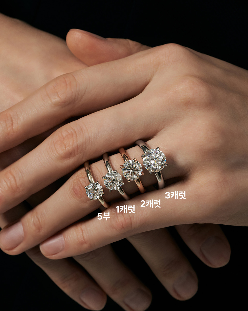 [파플] 7부 4프롱 랩다이아몬드 반지 14K 18K 이미지 8