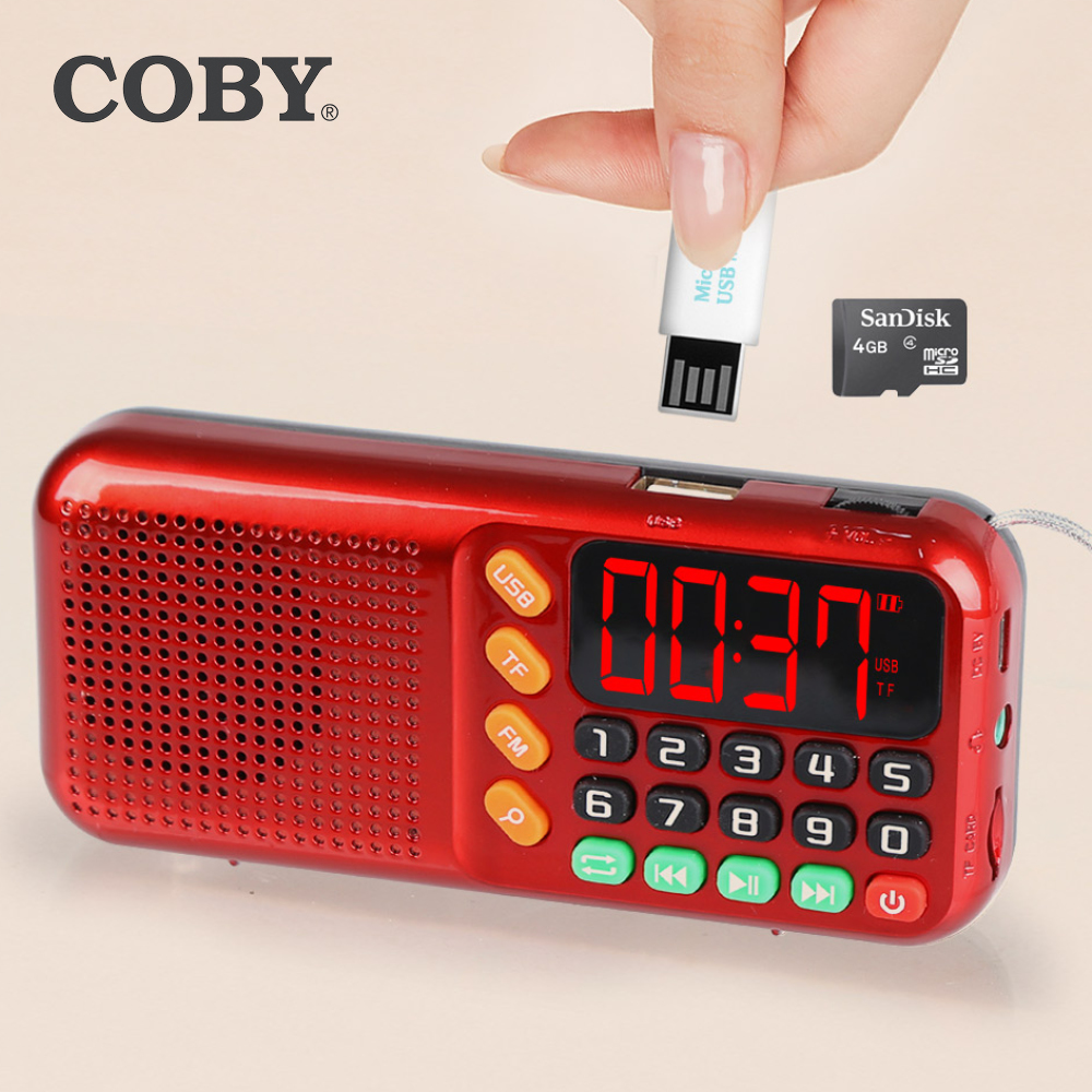 코비 COBY 휴대용 효도라디오 FM라디오 USB SD카드 MP3 대형LED C타입충전 HY088 이미지 6