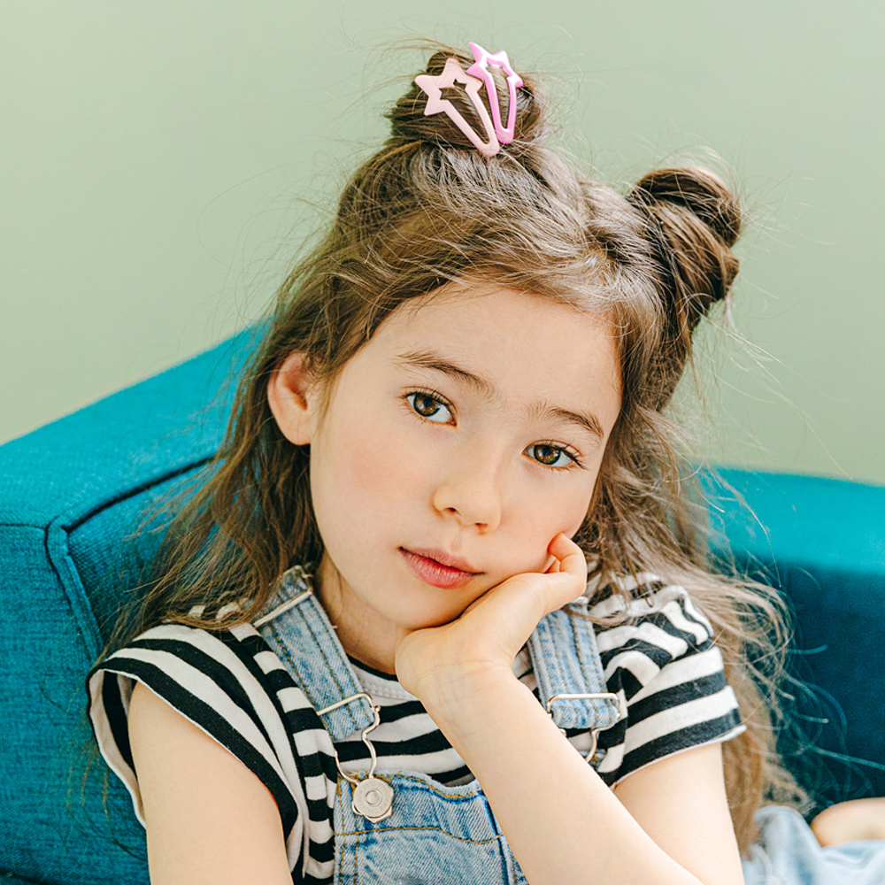 아기 여아 신생아 똑딱 집게 헤어핀 머리핀 삔 악세사리 상품 이미지