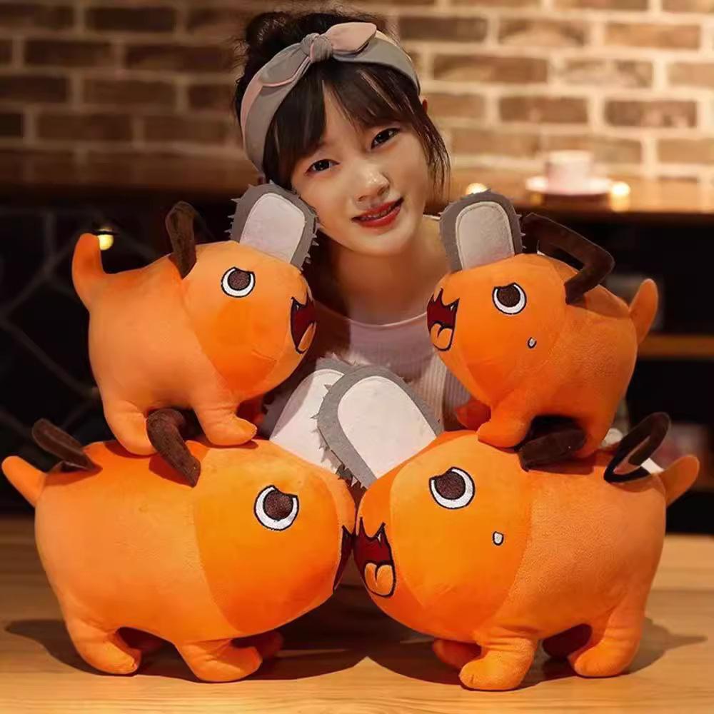체인소맨 포치타 쿠션 베개 소파 침대 거실 사무실 의자용 캐릭터 낮잠 포치타 전기톱 귀여운 미소 10cm 펜던트 - 상세 이미지 2