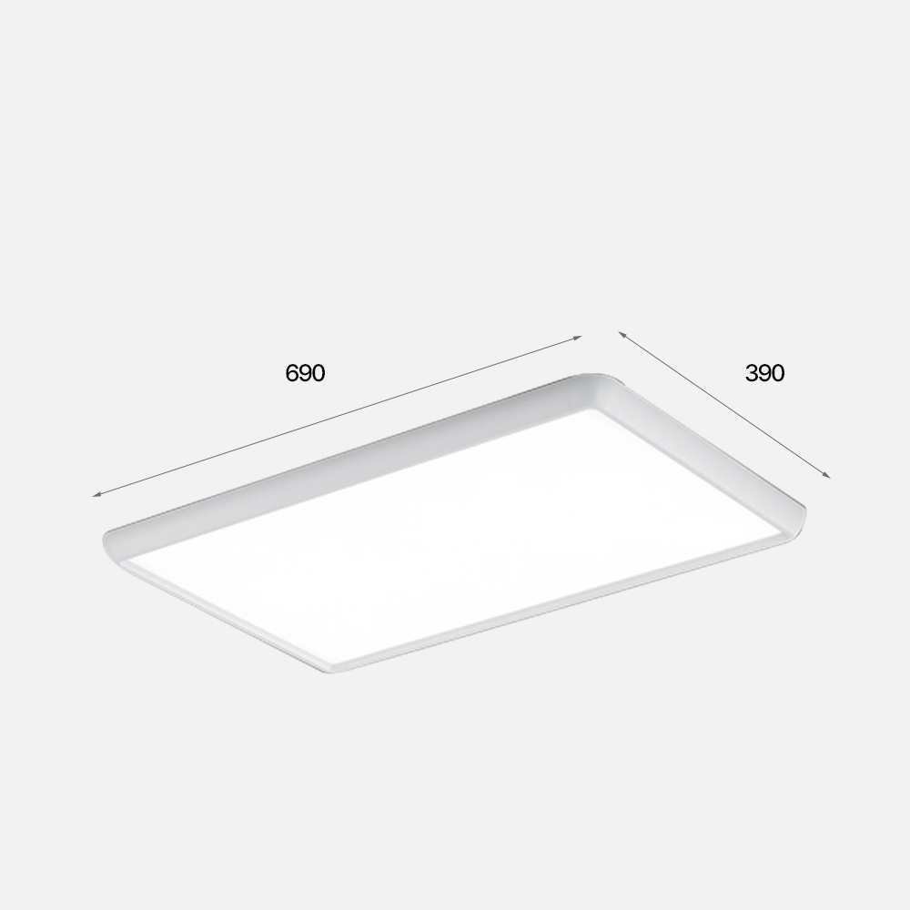 LED 방등 거실 침실 안방 인테리어 직사각 천장조명 루클 60W - 상세 이미지 4