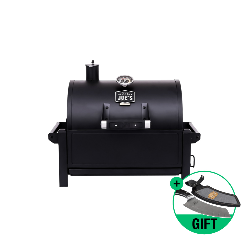 오클라호마조 램블러 훈제 바베큐그릴 캠핑 숯불 휴대형