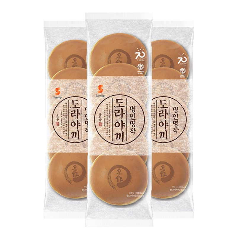 삼립 명인명작 단팥도라야끼 5입 (300g) 3봉 - 상품 이미지