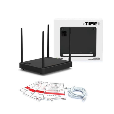 EFM네트웍스 [아이피타임]AX8008M  기가8포트 LAN / USB 1포트 프린터서버AX3200 안테나 4개 이지메시